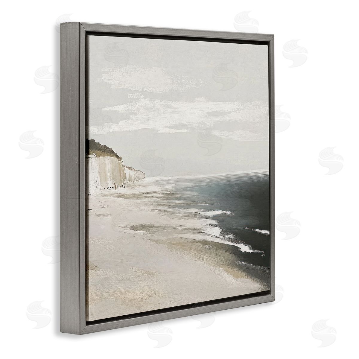 Mona Grace Soft Sands in Neutrals Canvas Wall Art Print