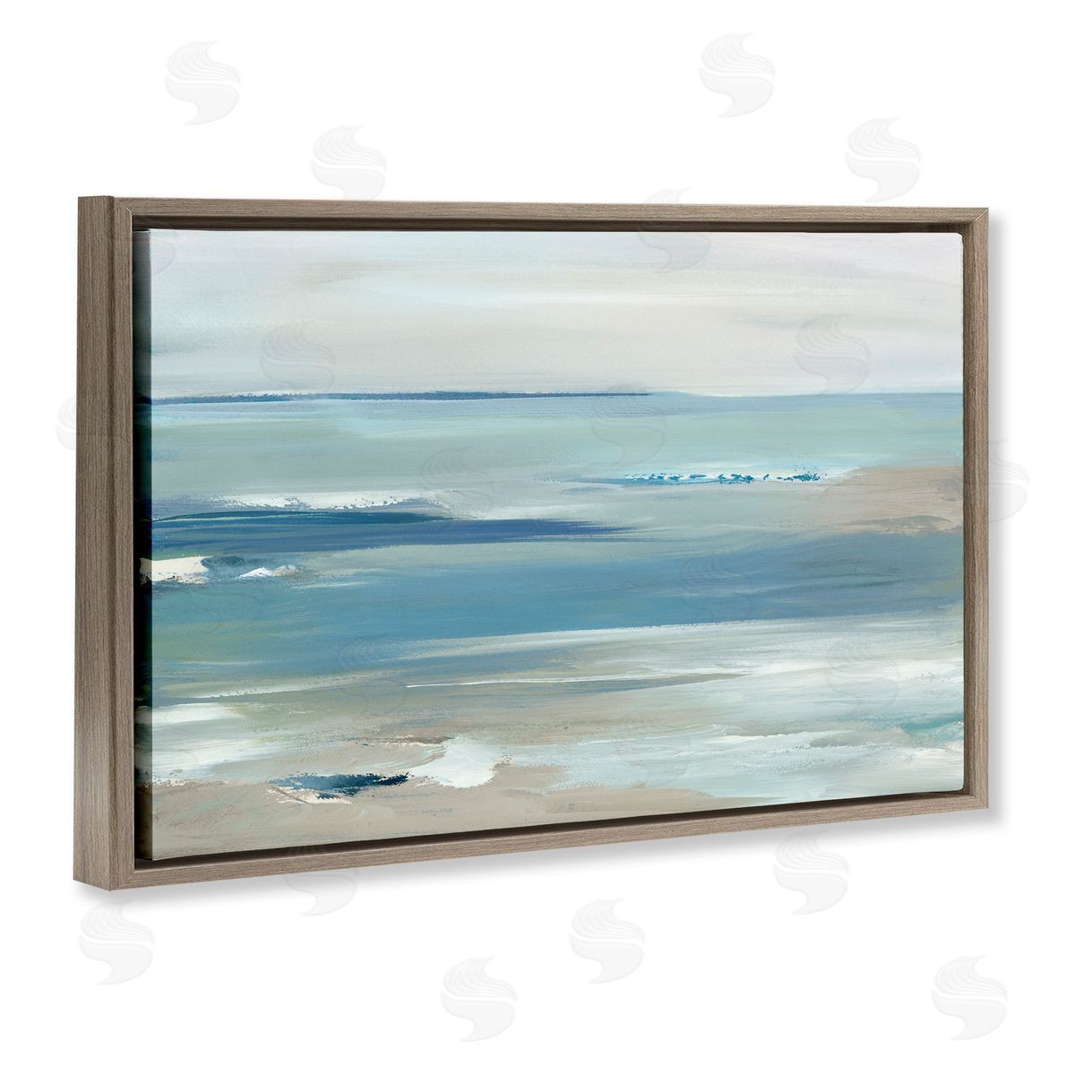 Lera Oceans Apart Seascape Canvas Wall Art Print