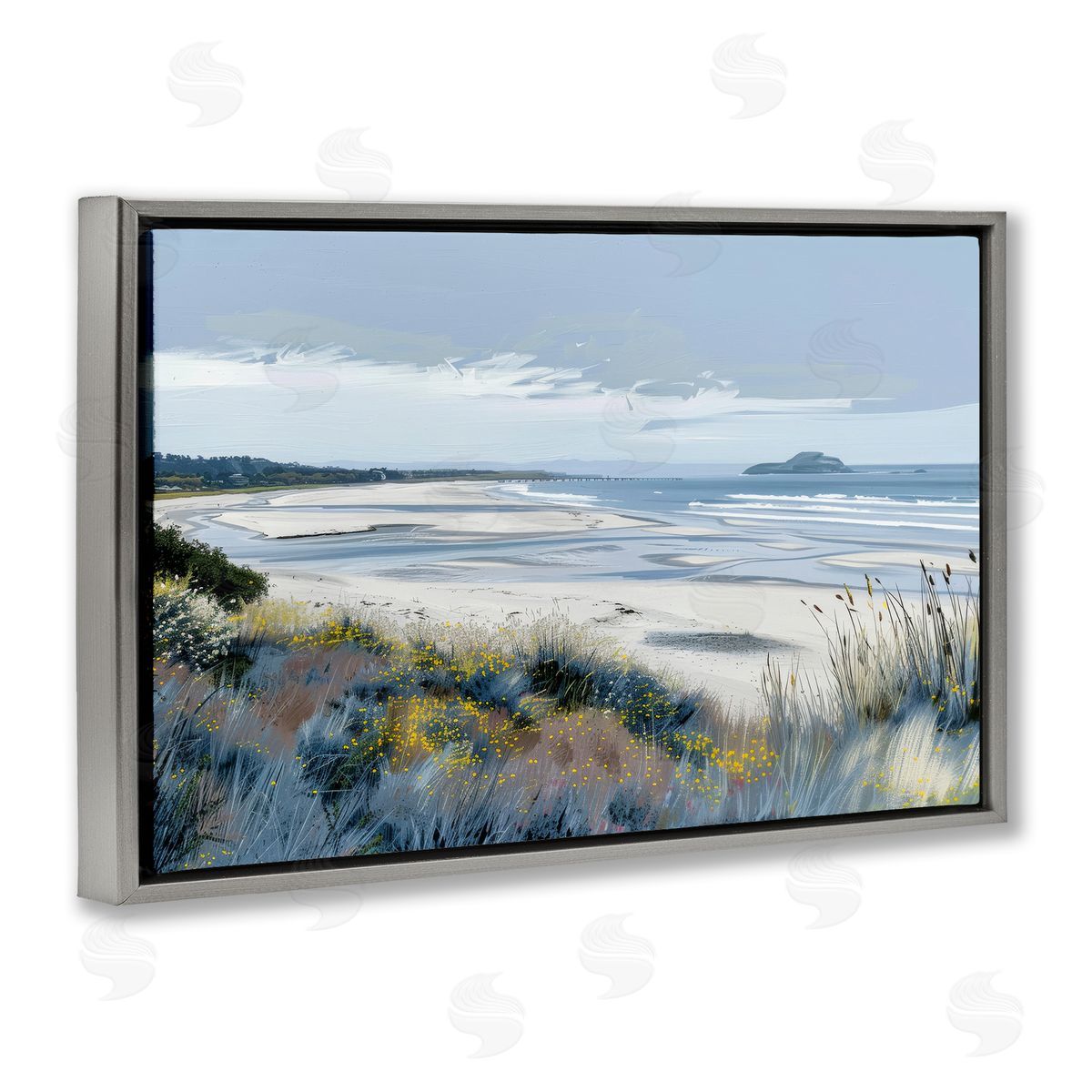 Irena Orlov Reflections Of Blue Shore Canvas Wall Art Print