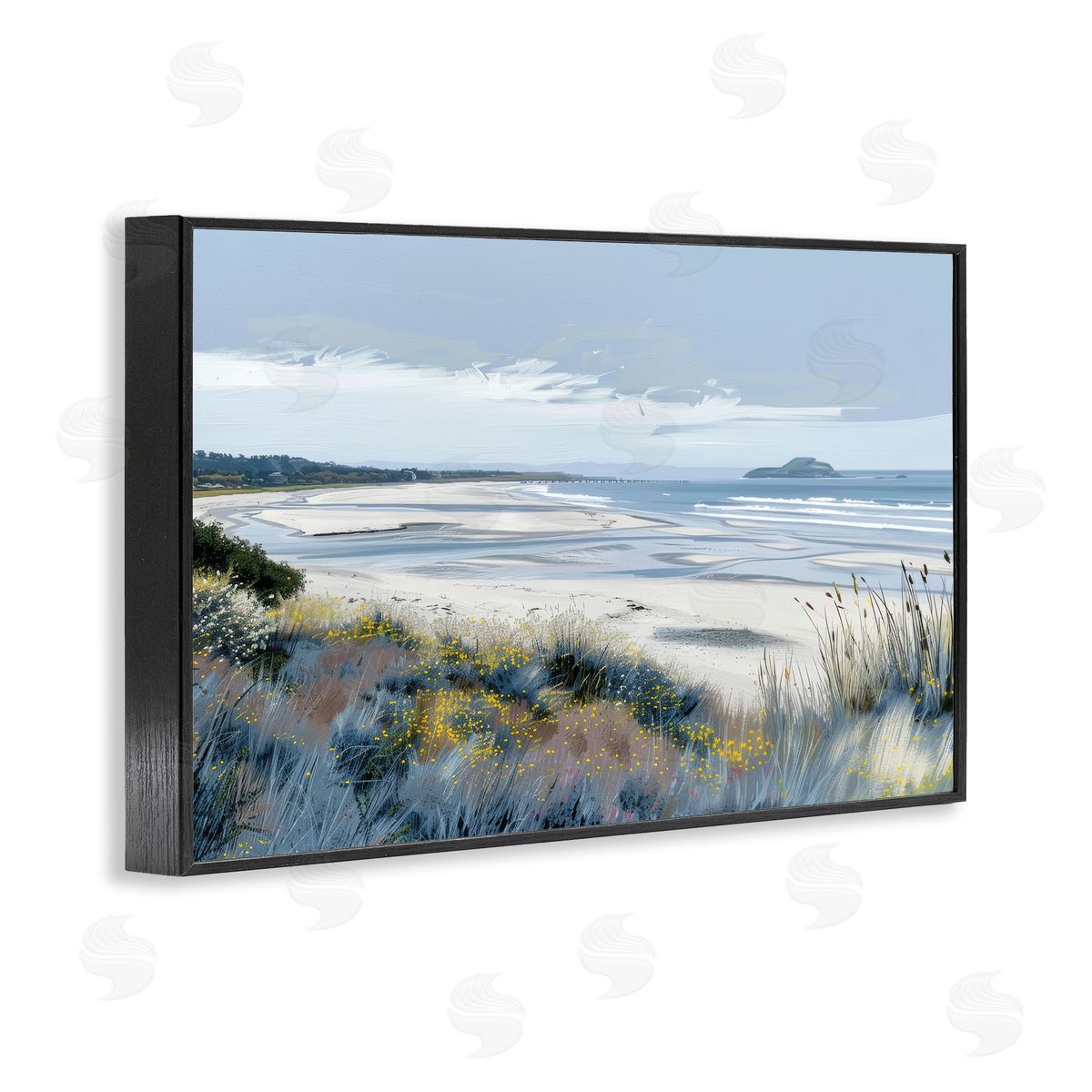 Irena Orlov Reflections Of Blue Shore Canvas Wall Art Print
