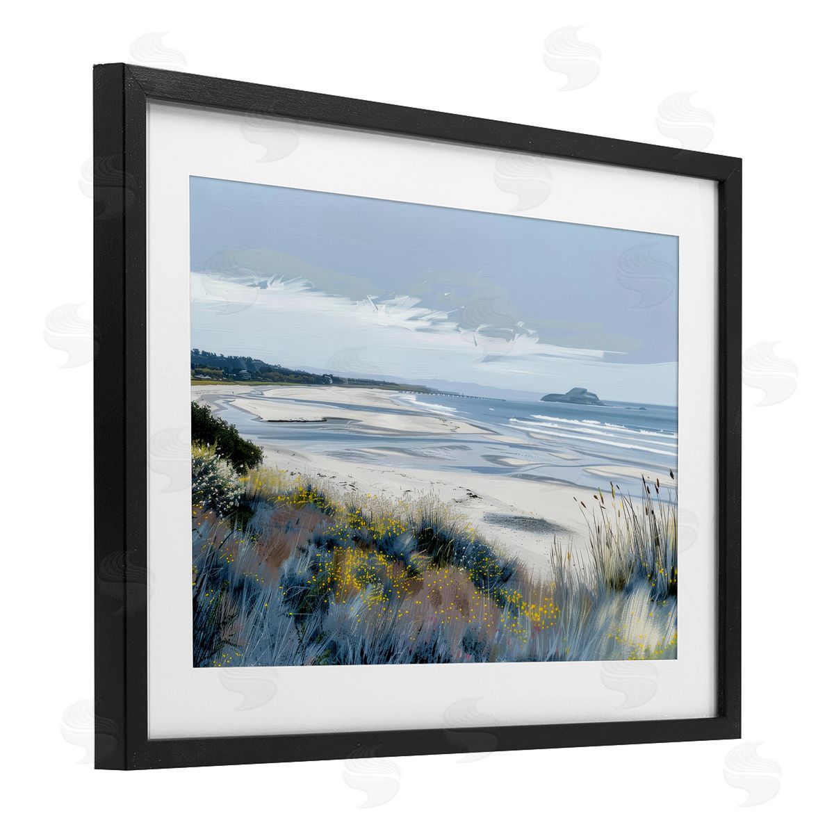 Irena Orlov Reflections Of Blue Shore Canvas Wall Art Print