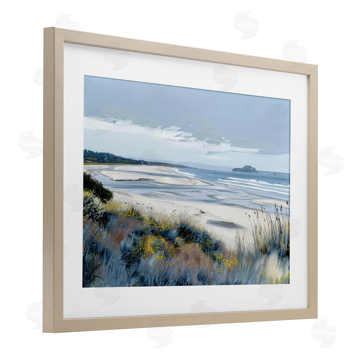 Irena Orlov Reflections Of Blue Shore Canvas Wall Art Print