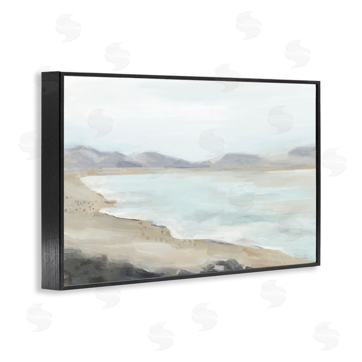 Hannah Dawson Dreamy Coastline Abstraction Canvas Wall Art Print