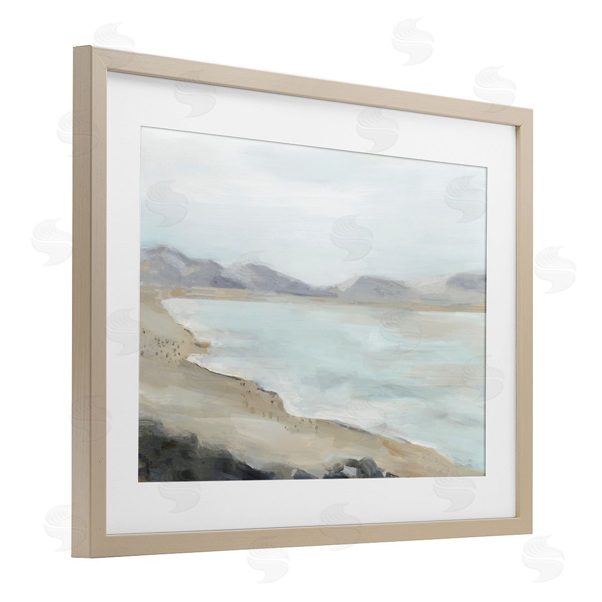 Hannah Dawson Dreamy Coastline Abstraction Canvas Wall Art Print