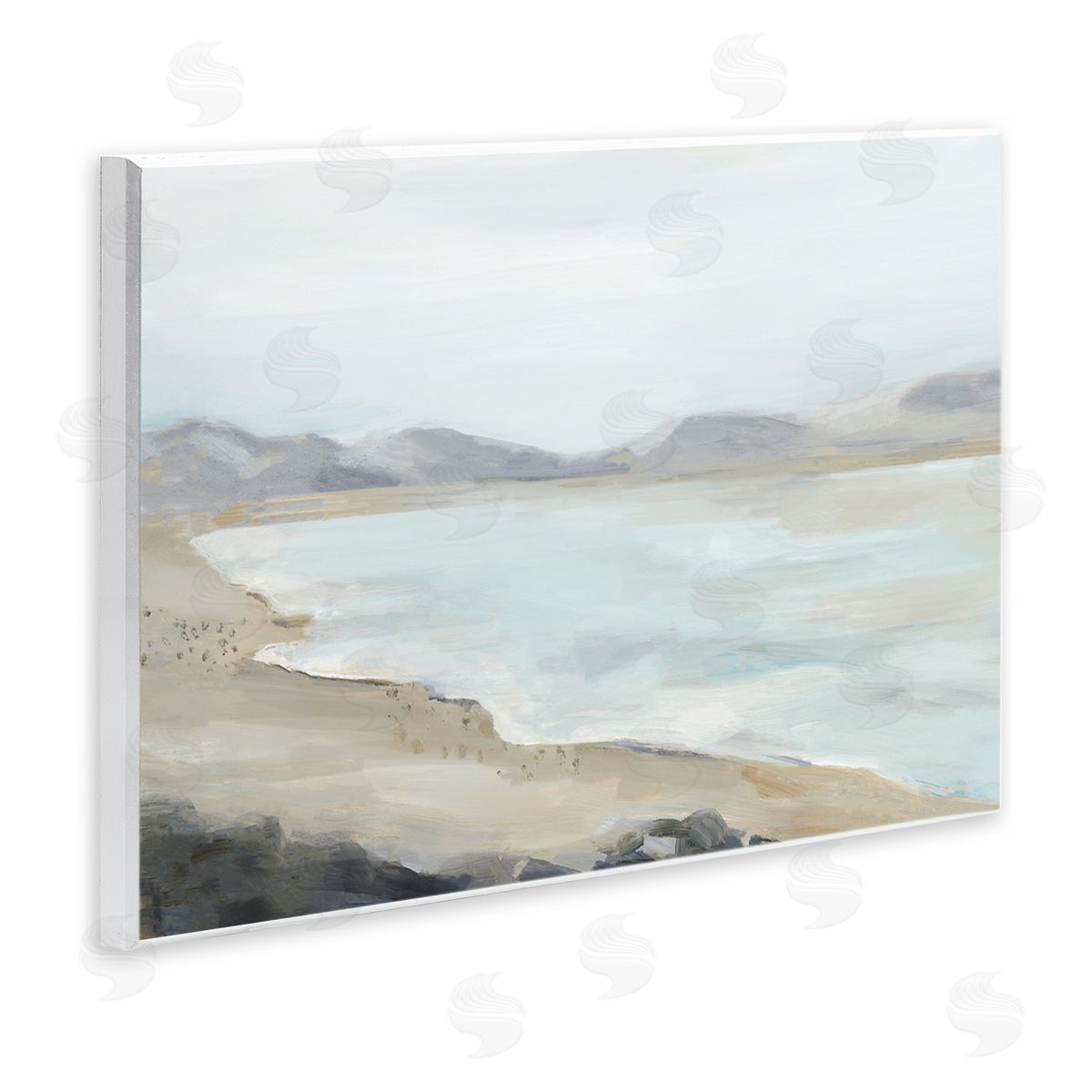 Hannah Dawson Dreamy Coastline Abstraction Canvas Wall Art Print