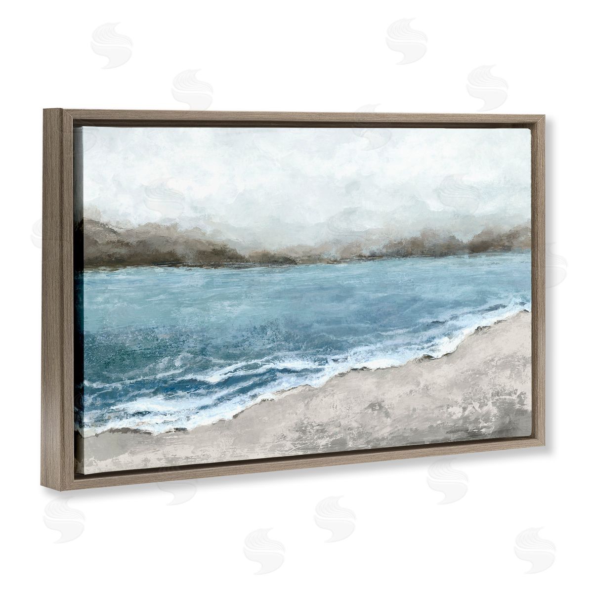 Hannah Dawson Shoreline Serenity Beach Canvas Wall Art Print