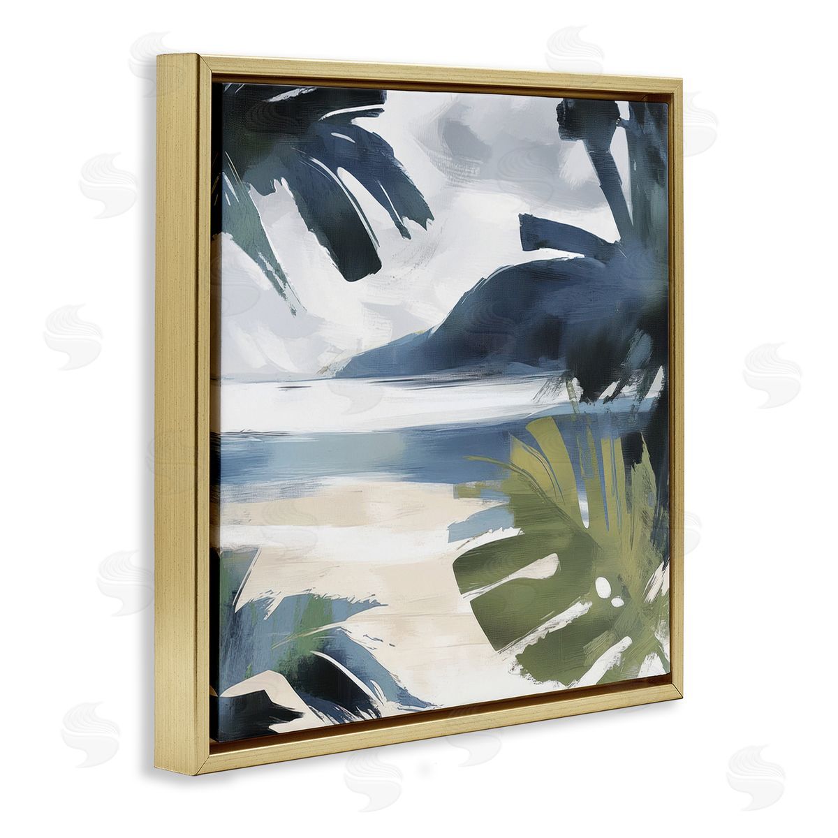 Elara Yasna Beachy Tropical Vibes Canvas Wall Art Print