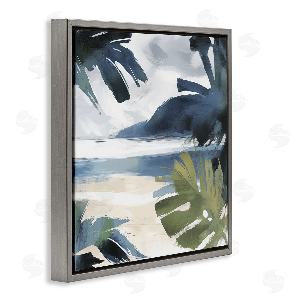 Elara Yasna Beachy Tropical Vibes Canvas Wall Art Print