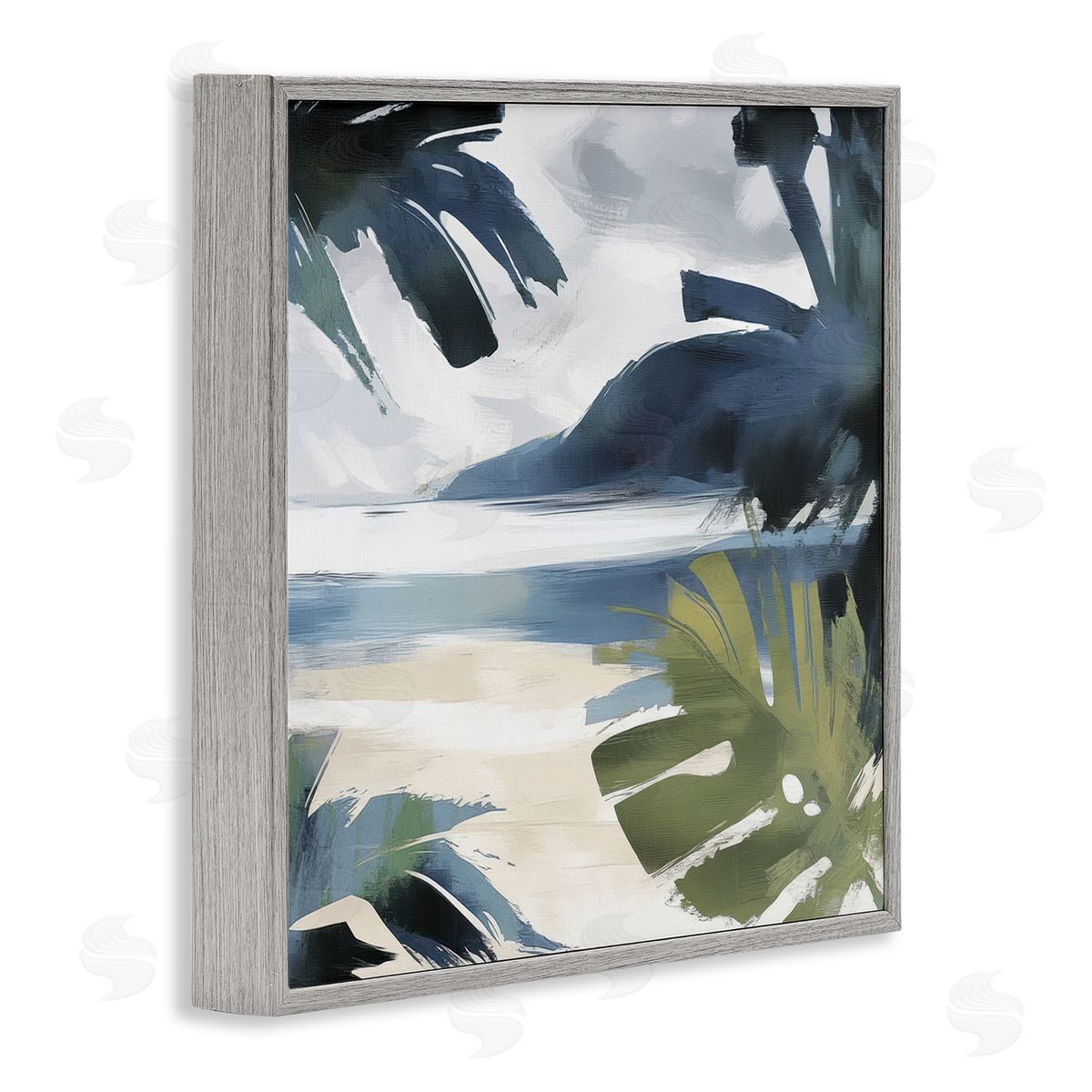Elara Yasna Beachy Tropical Vibes Canvas Wall Art Print