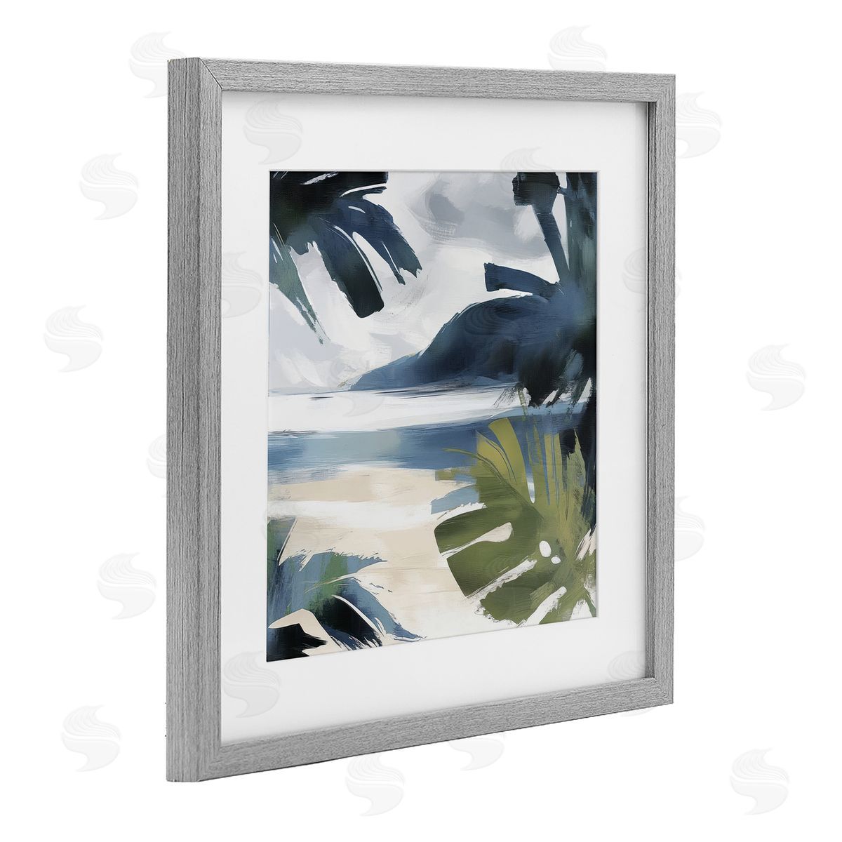 Elara Yasna Beachy Tropical Vibes Canvas Wall Art Print