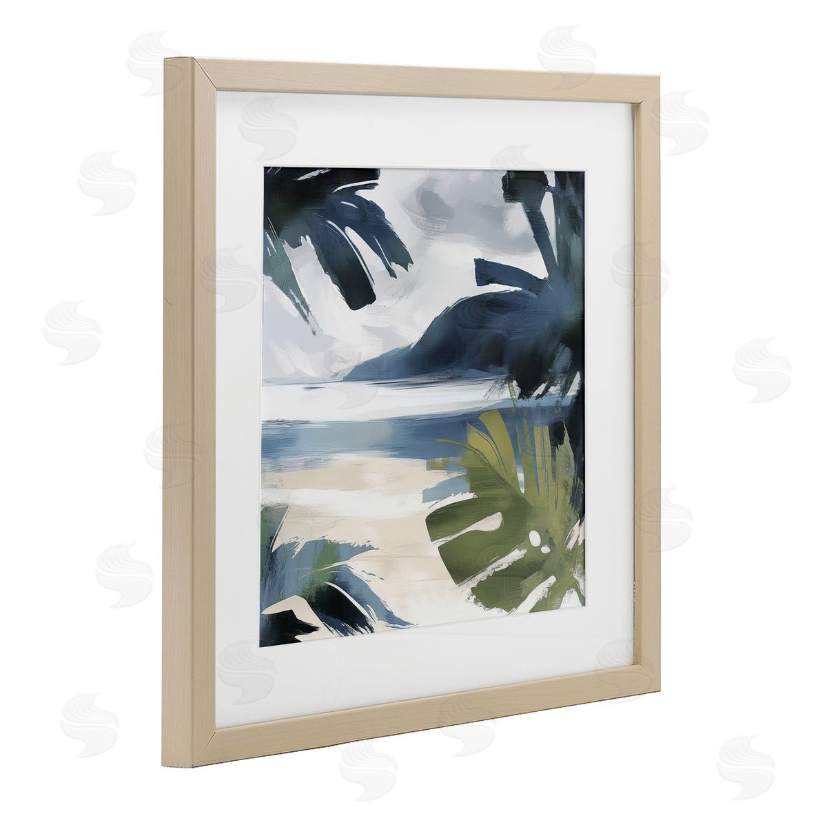 Elara Yasna Beachy Tropical Vibes Canvas Wall Art Print