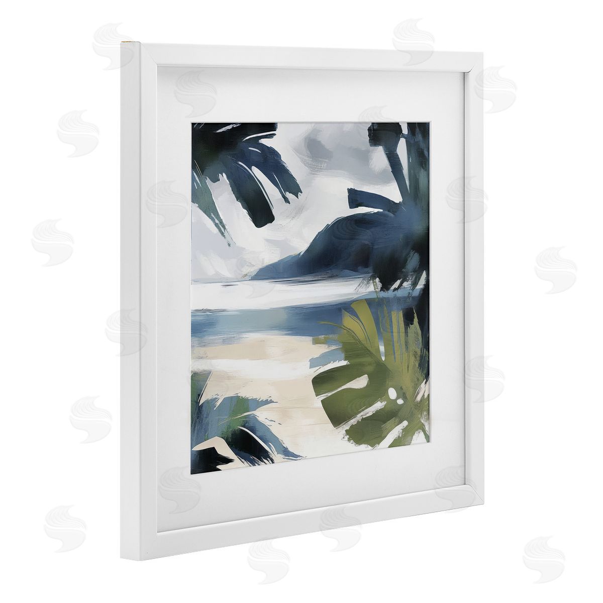 Elara Yasna Beachy Tropical Vibes Canvas Wall Art Print