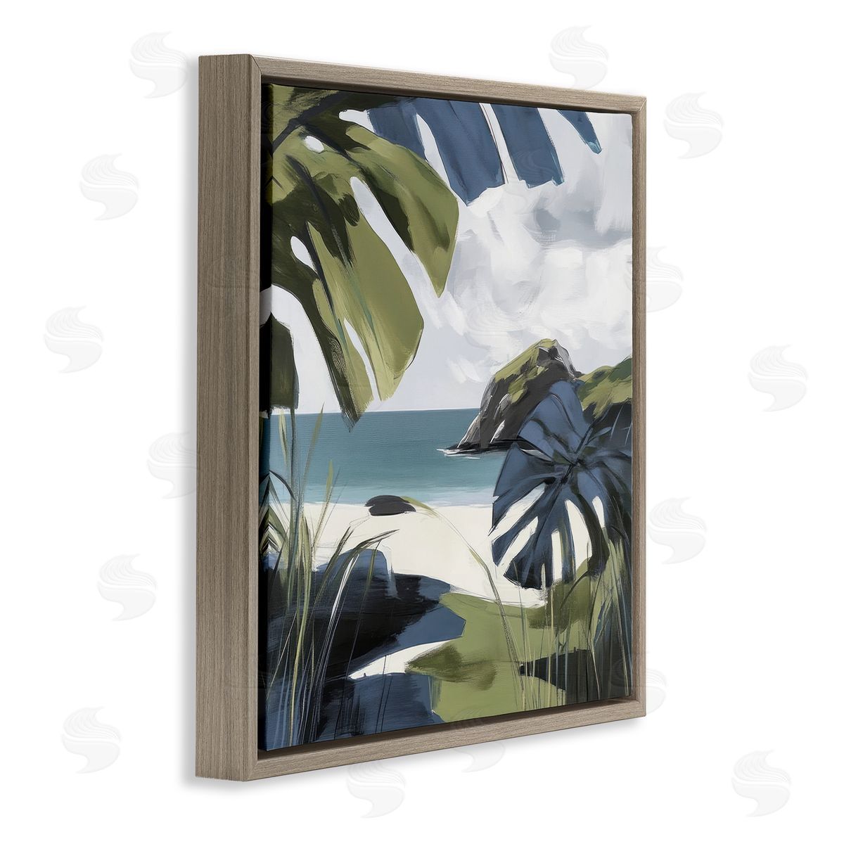 Elara Yasna Tropical Island Vibes Canvas Wall Art Print