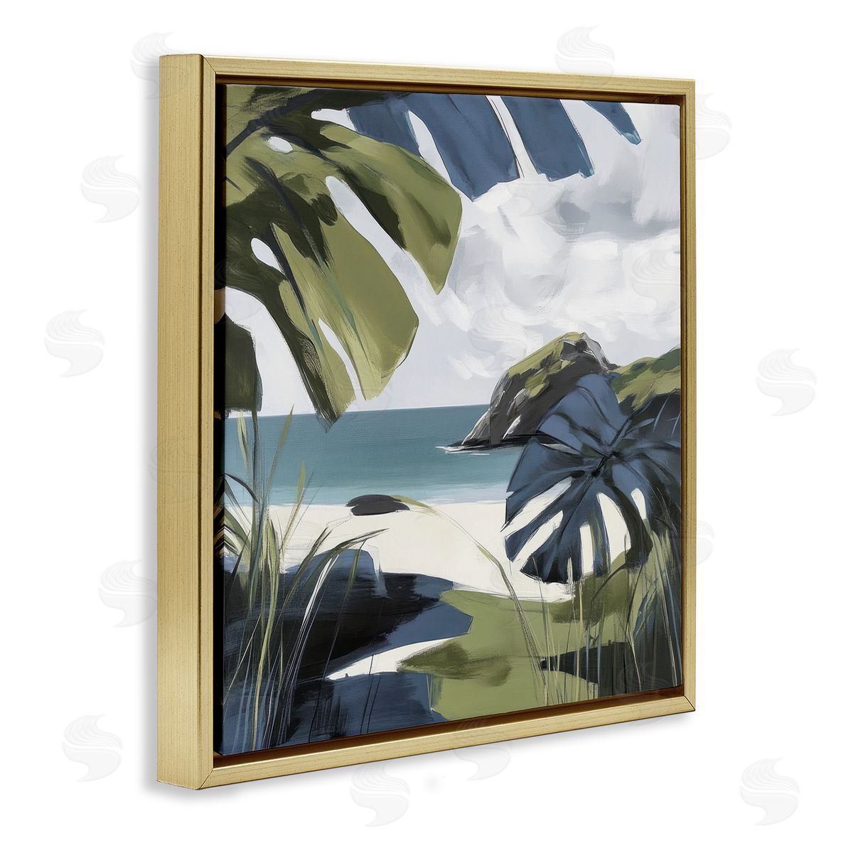 Elara Yasna Tropical Island Vibes Canvas Wall Art Print