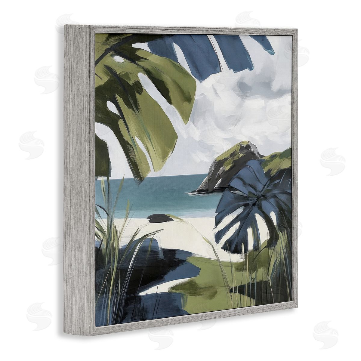 Elara Yasna Tropical Island Vibes Canvas Wall Art Print