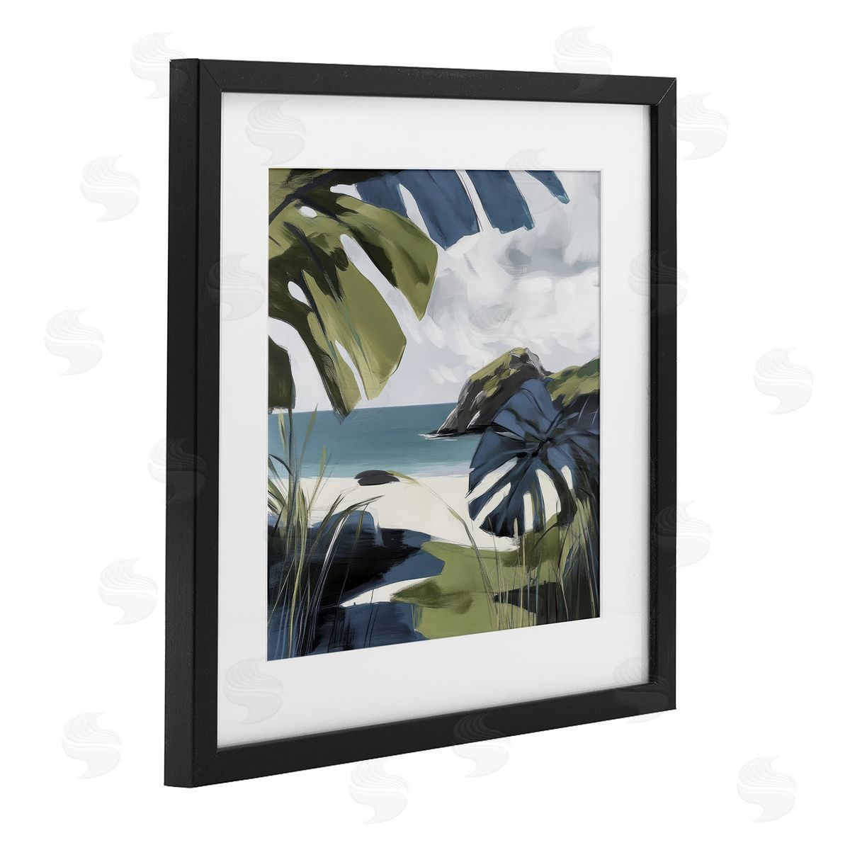 Elara Yasna Tropical Island Vibes Canvas Wall Art Print