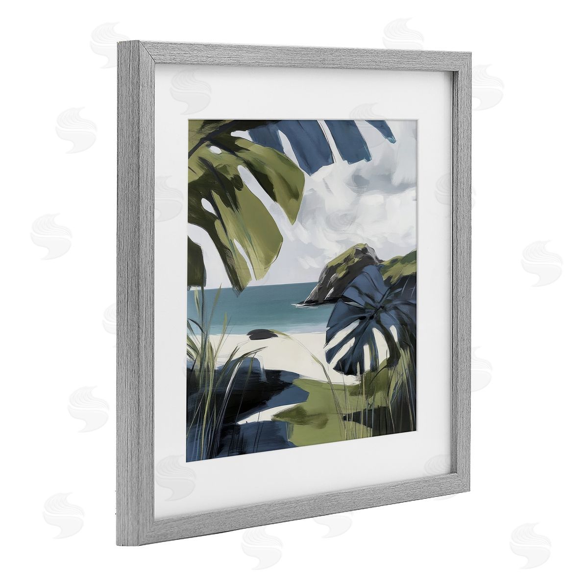 Elara Yasna Tropical Island Vibes Canvas Wall Art Print