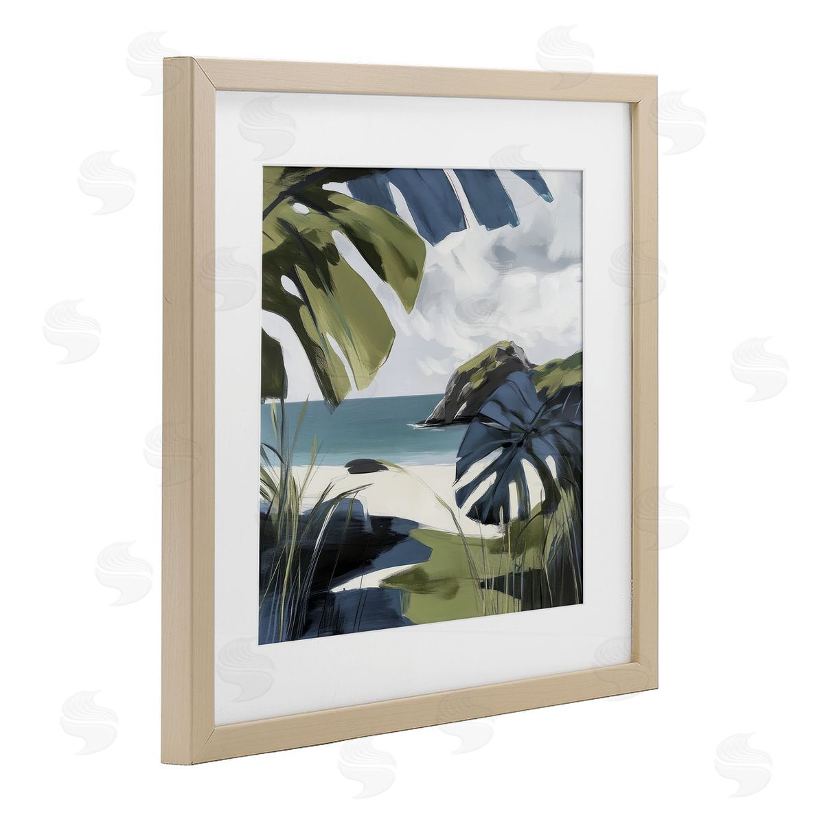 Elara Yasna Tropical Island Vibes Canvas Wall Art Print