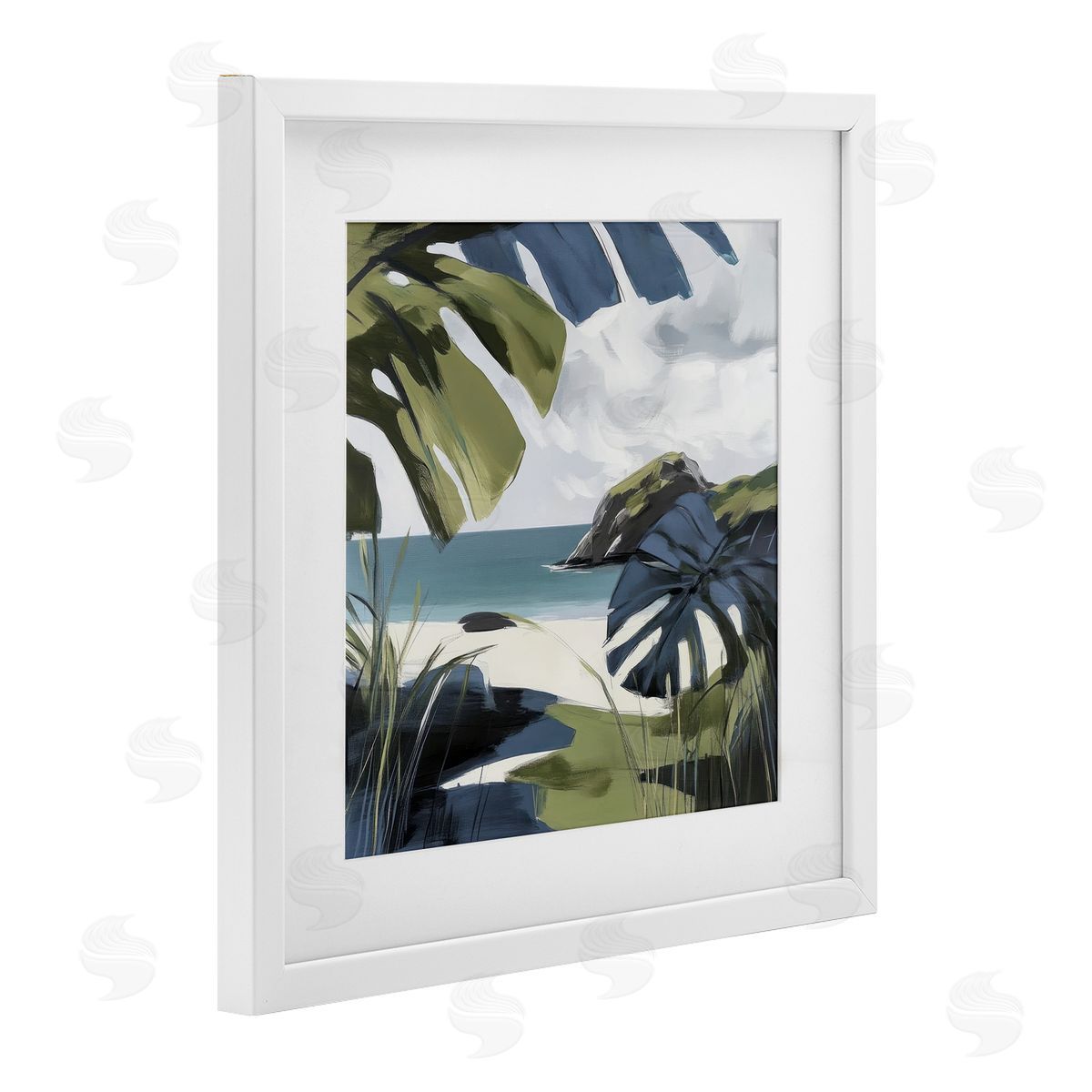 Elara Yasna Tropical Island Vibes Canvas Wall Art Print