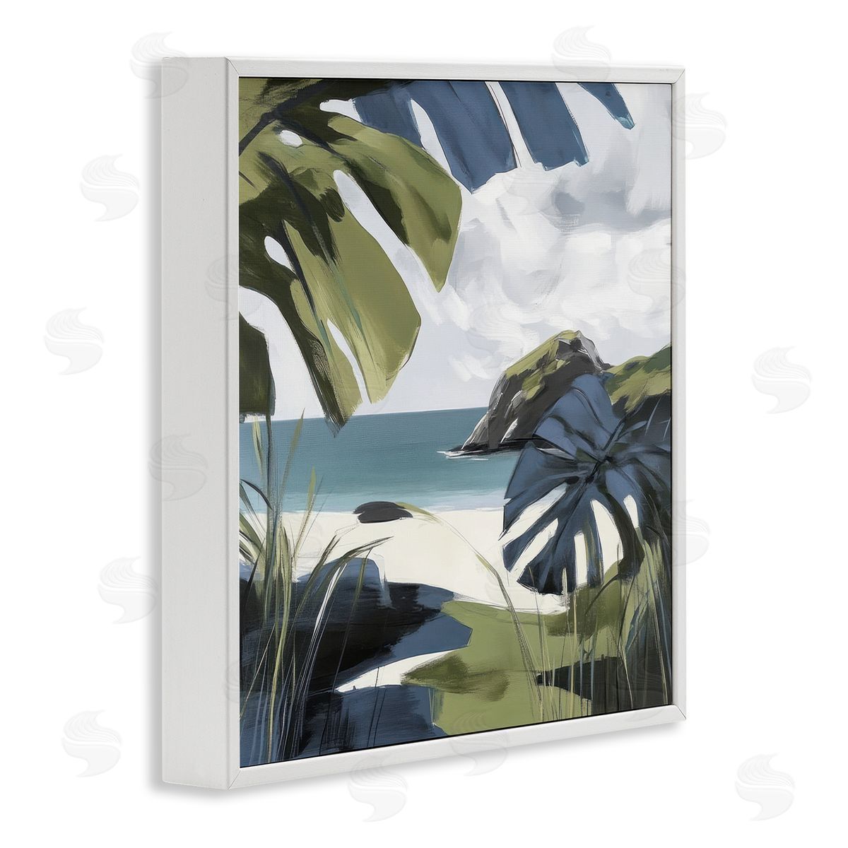 Elara Yasna Tropical Island Vibes Canvas Wall Art Print