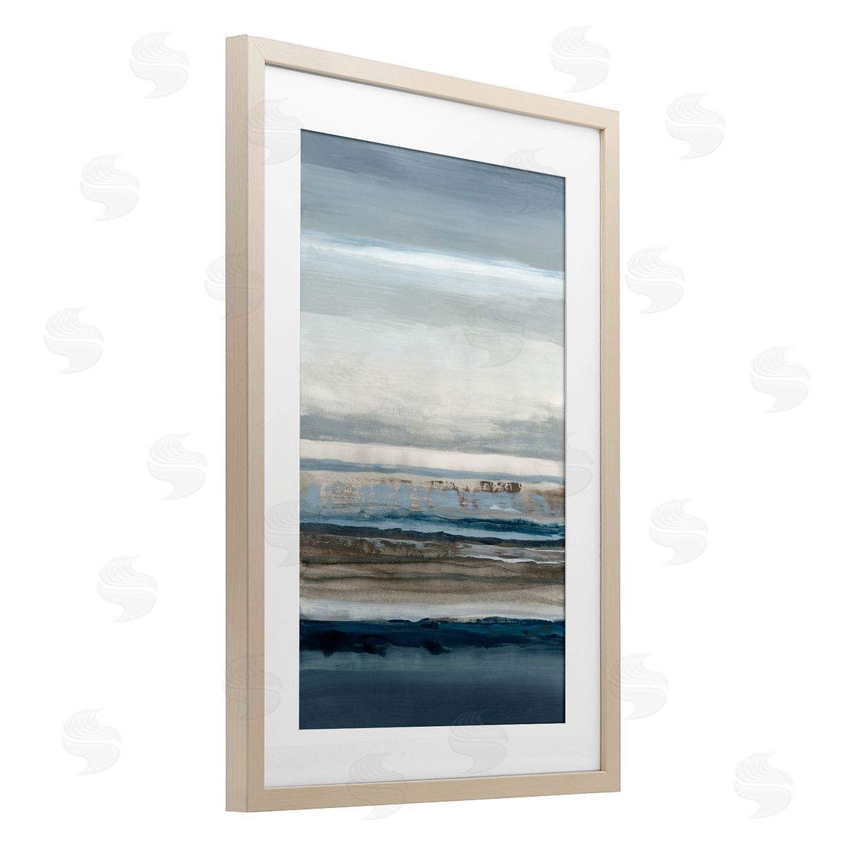 Hannah Dawson Shoreline Echoes Abstraction Canvas Wall Art Print