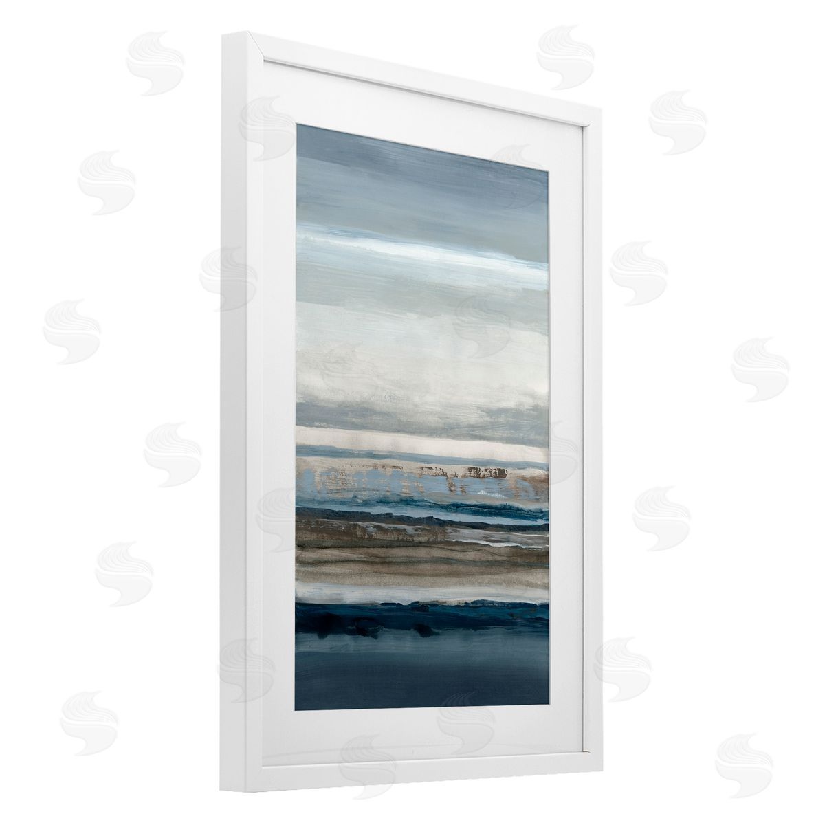 Hannah Dawson Shoreline Echoes Abstraction Canvas Wall Art Print