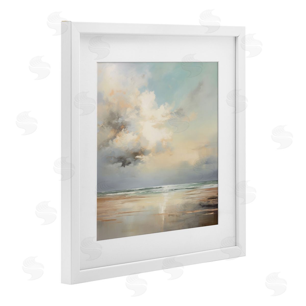 Raymond Powers Tranquil Blue Shores Canvas Wall Art Print