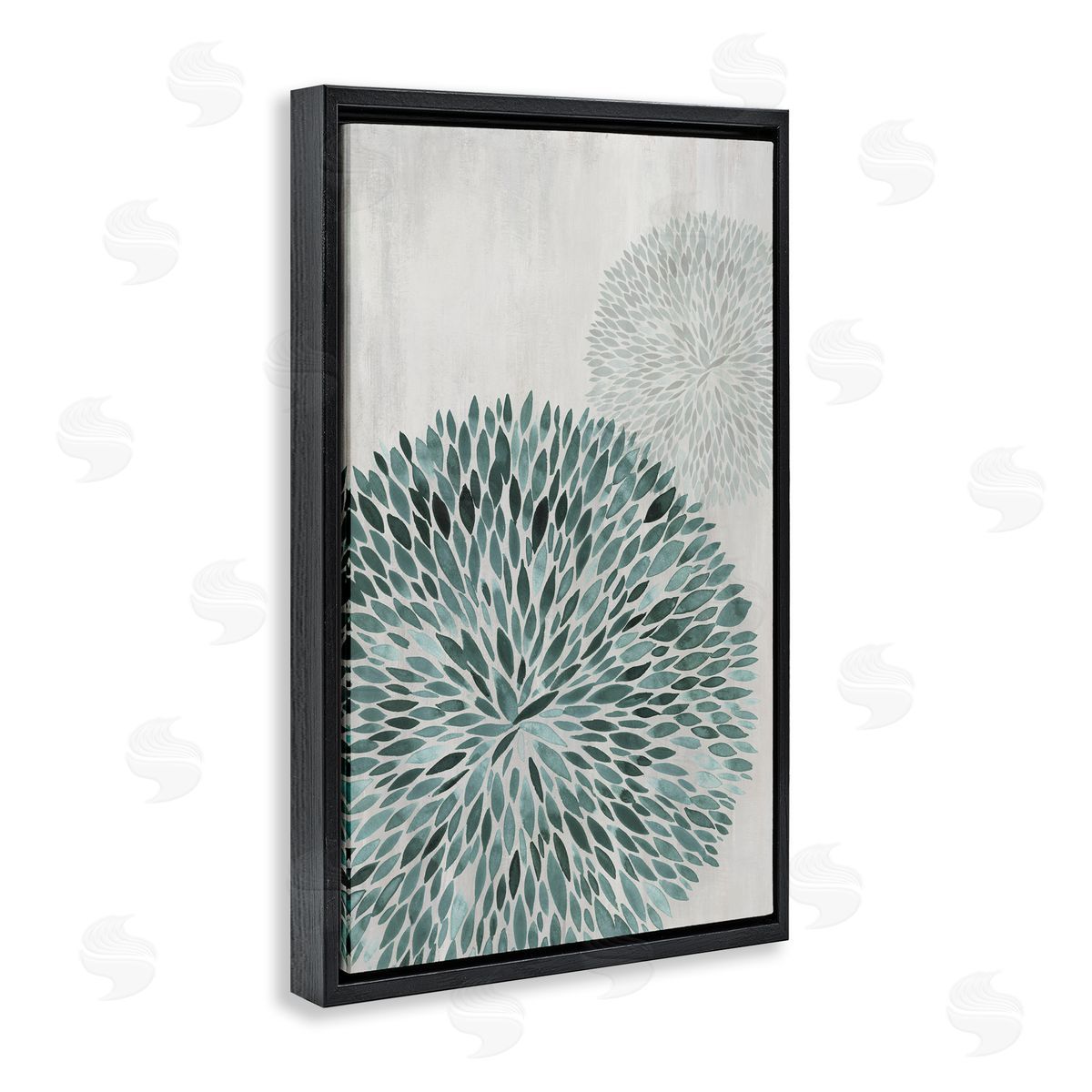 Hannah Dawson Round Leafy Shape Canvas Wall Art Print