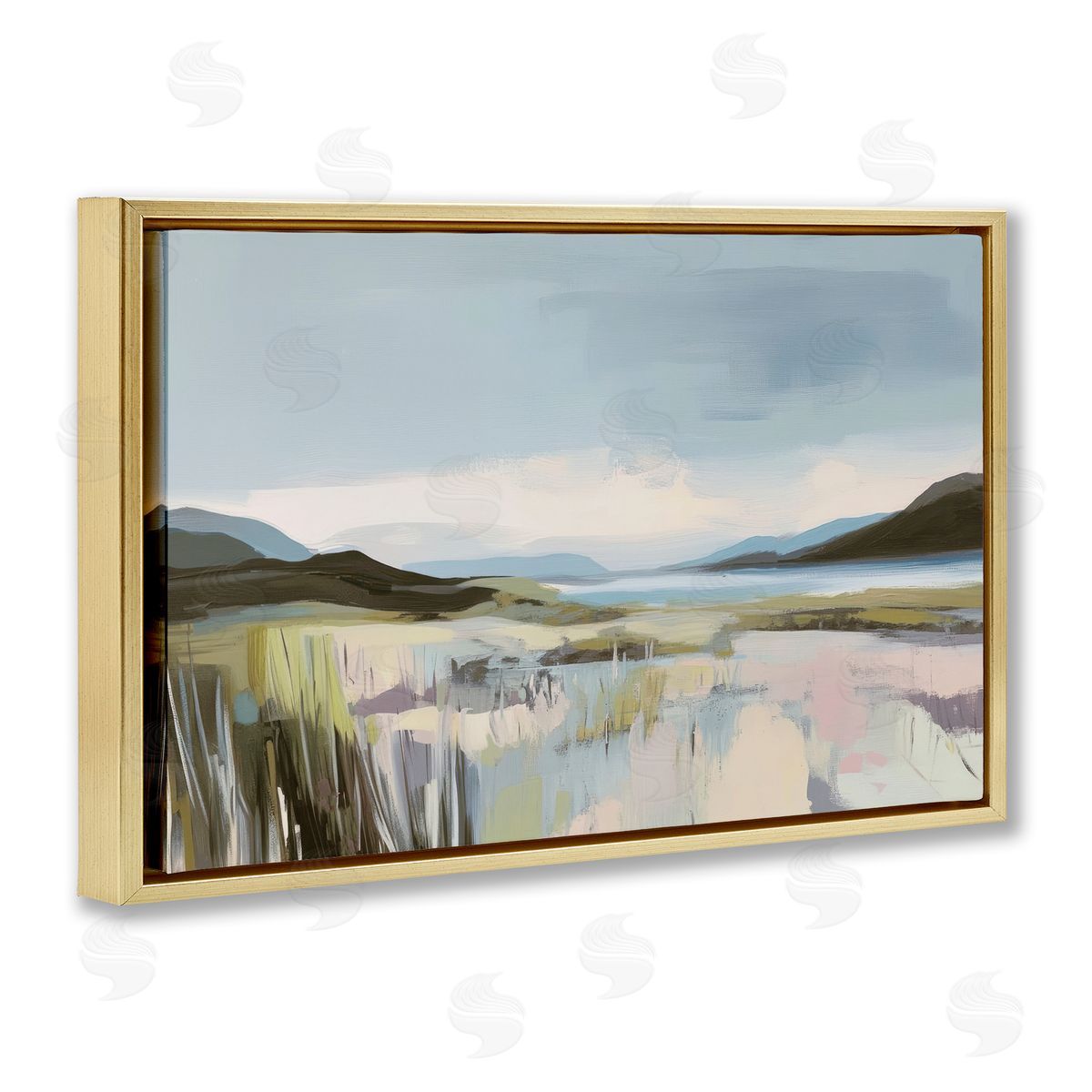 Elara Yasna Verdant Coast Landscape Canvas Wall Art Print