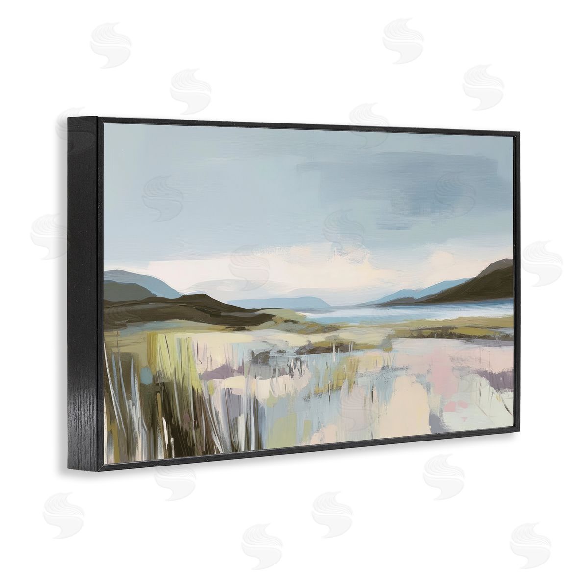 Elara Yasna Verdant Coast Landscape Canvas Wall Art Print