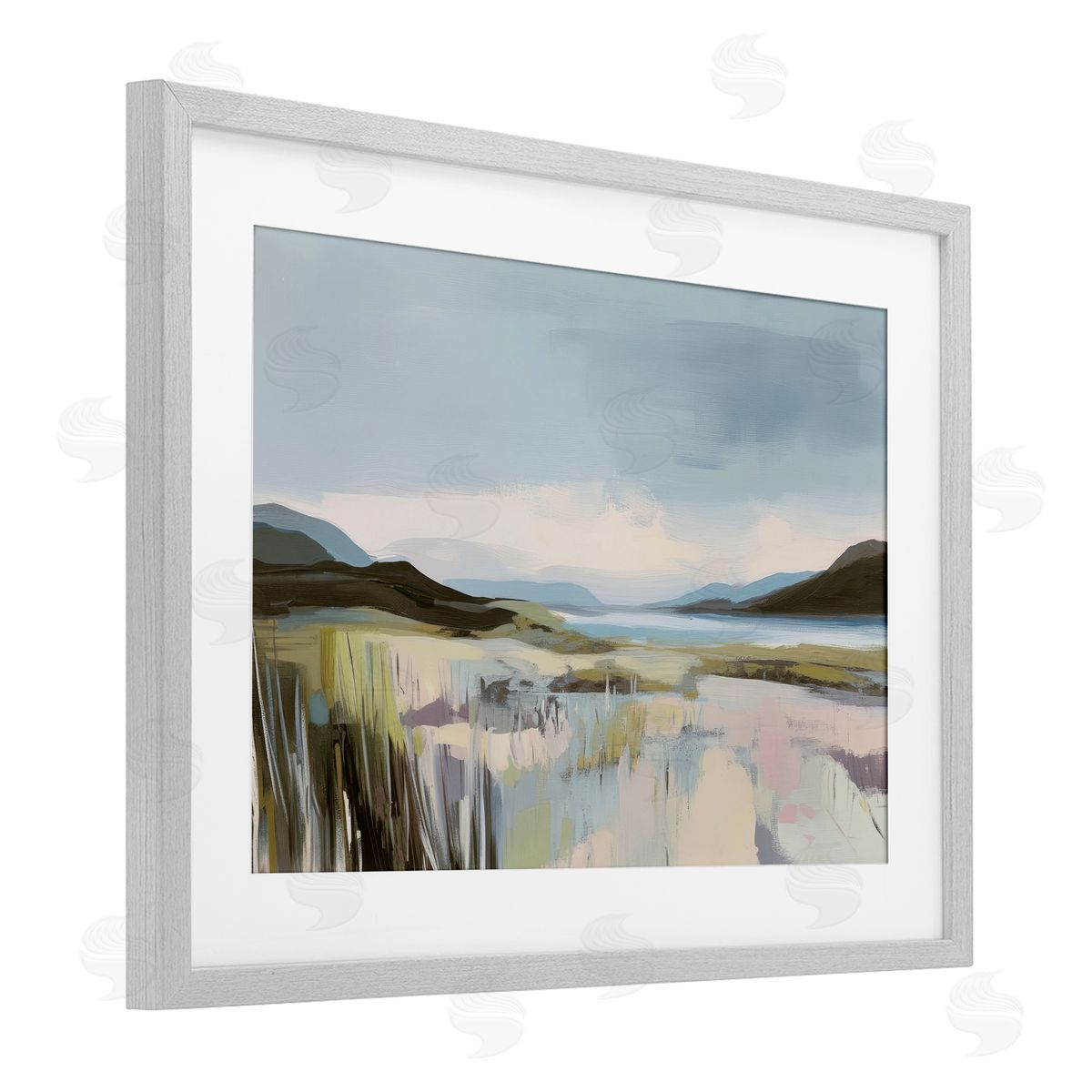 Elara Yasna Verdant Coast Landscape Canvas Wall Art Print