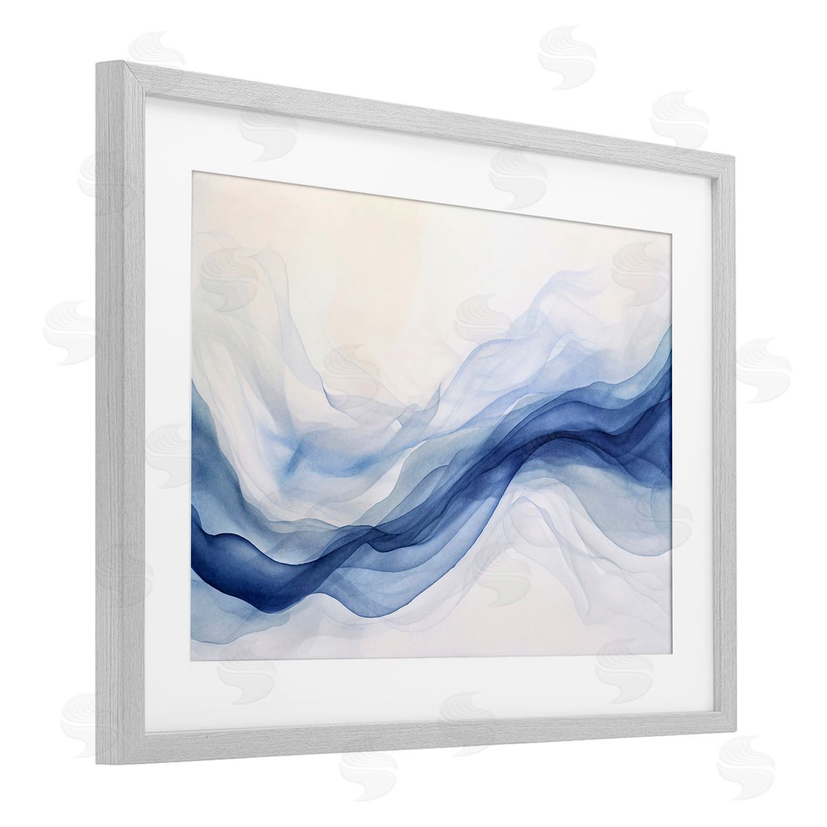 Andrea Haase Abstract Indigo Mist Canvas Wall Art Print