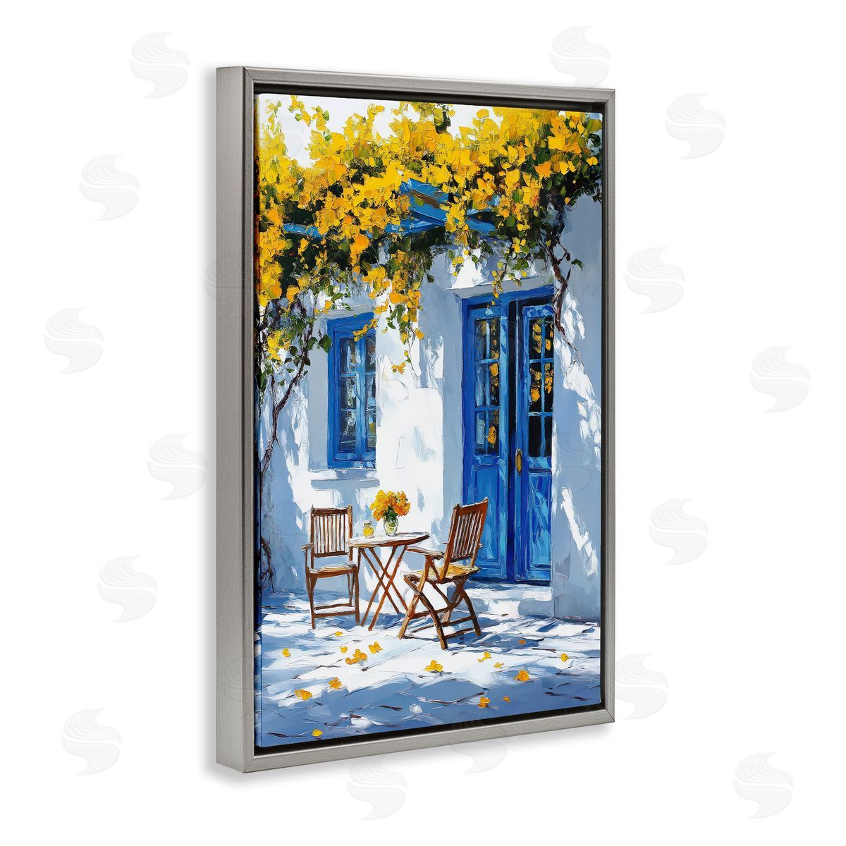 Raymond Powers Sunlit Afternoon Patio Canvas Wall Art Print
