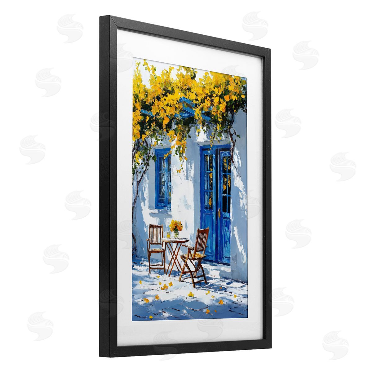 Raymond Powers Sunlit Afternoon Patio Canvas Wall Art Print