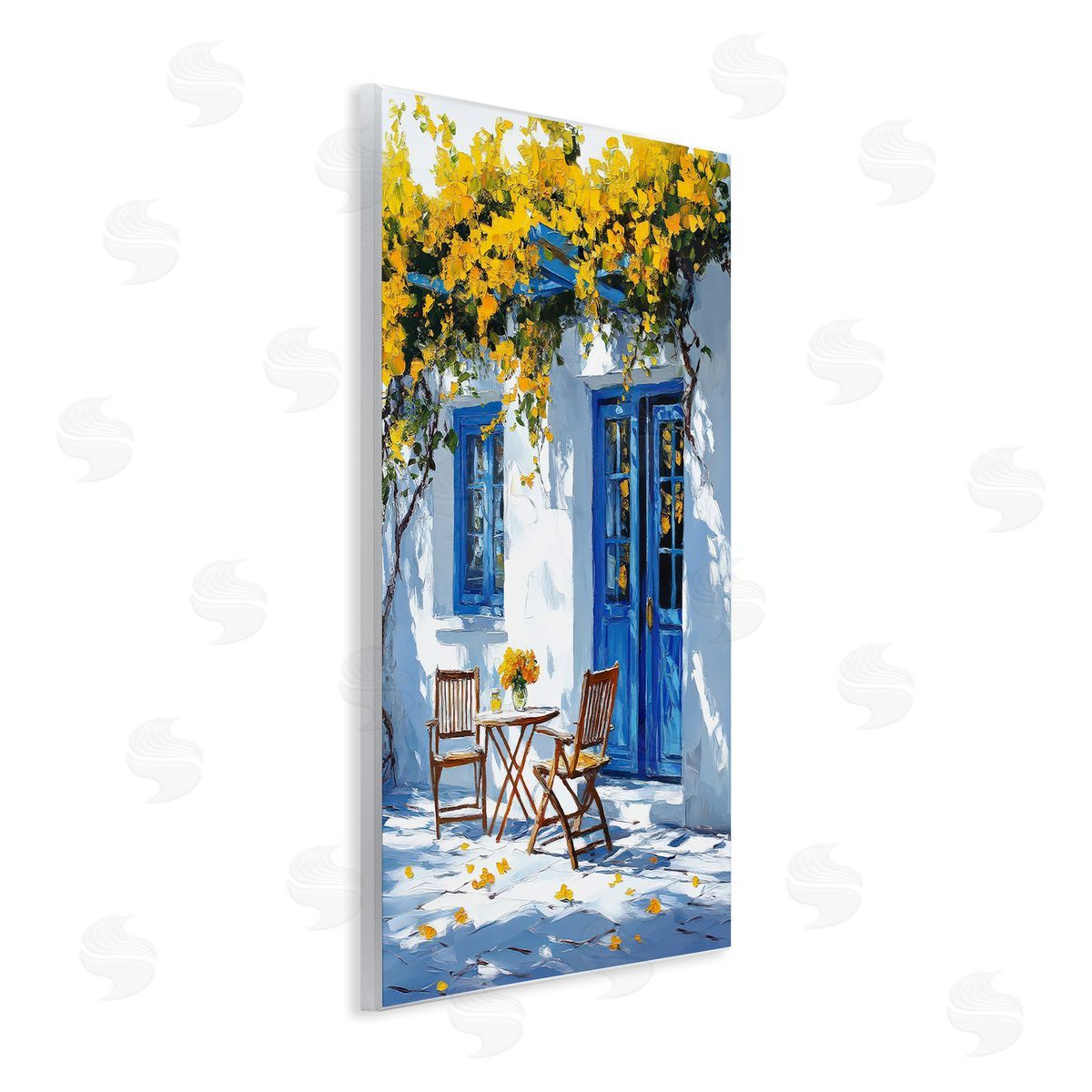 Raymond Powers Sunlit Afternoon Patio Canvas Wall Art Print
