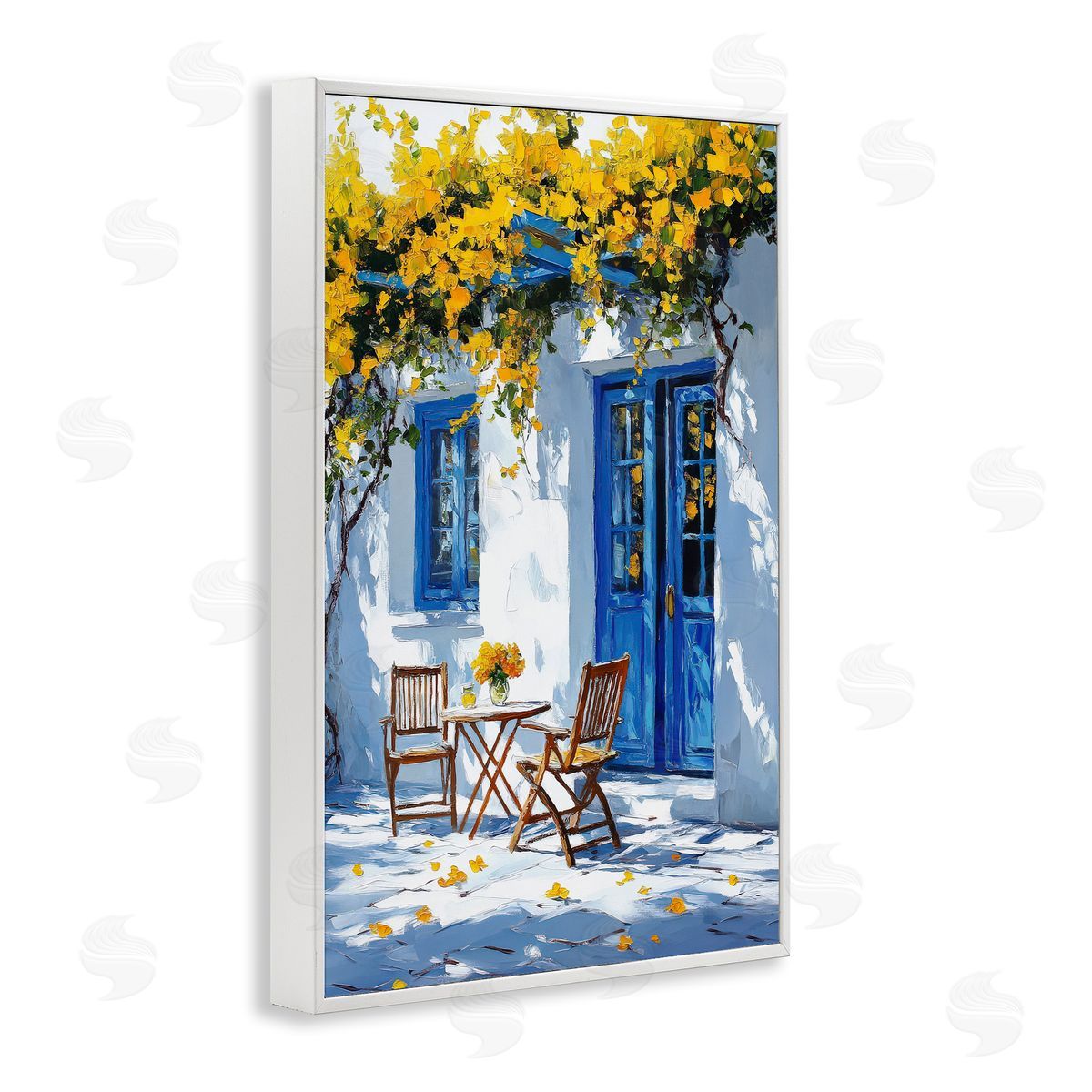 Raymond Powers Sunlit Afternoon Patio Canvas Wall Art Print