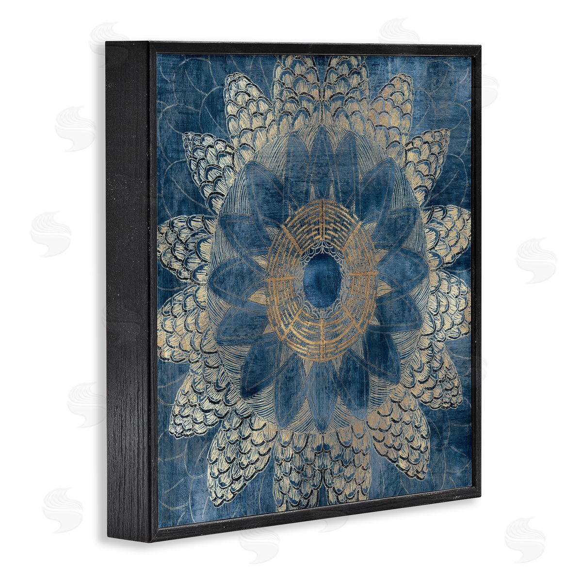Jacob Q Bohemian Waves Mandala Canvas Wall Art Print