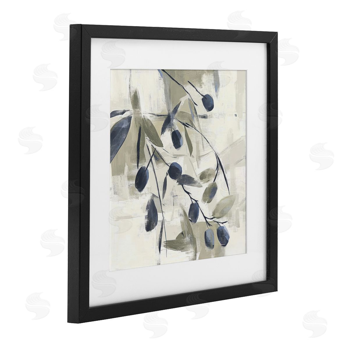 Mona Grace Mediterranean Green Botanicals Canvas Wall Art Print