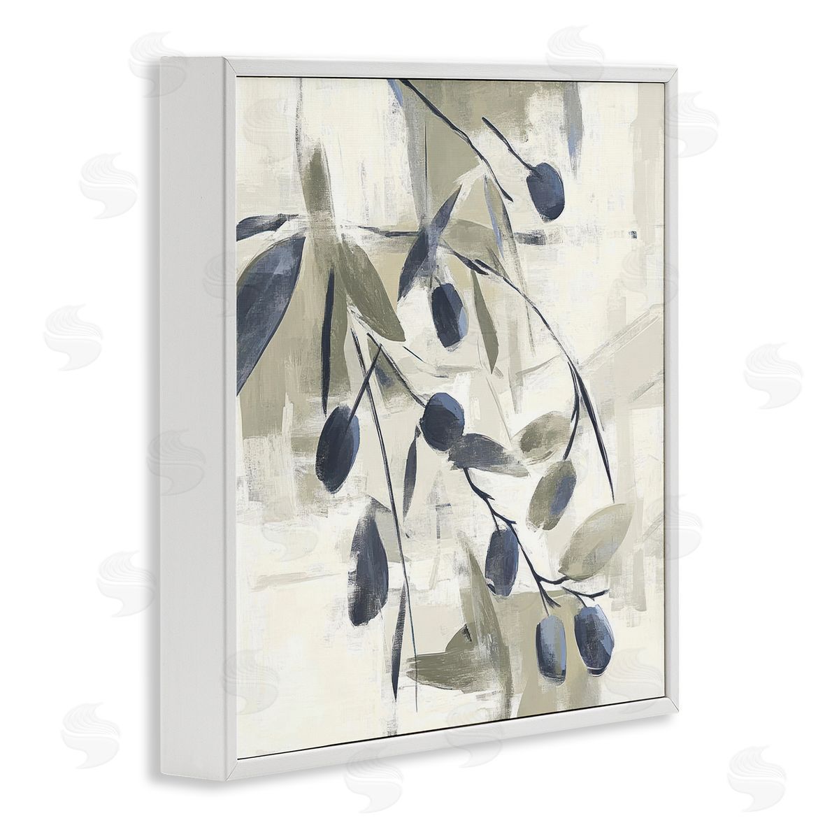 Mona Grace Mediterranean Green Botanicals Canvas Wall Art Print