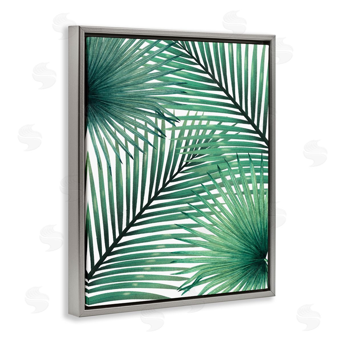 Unknown Clean Tropics Layered Palms Canvas Wall Art Print