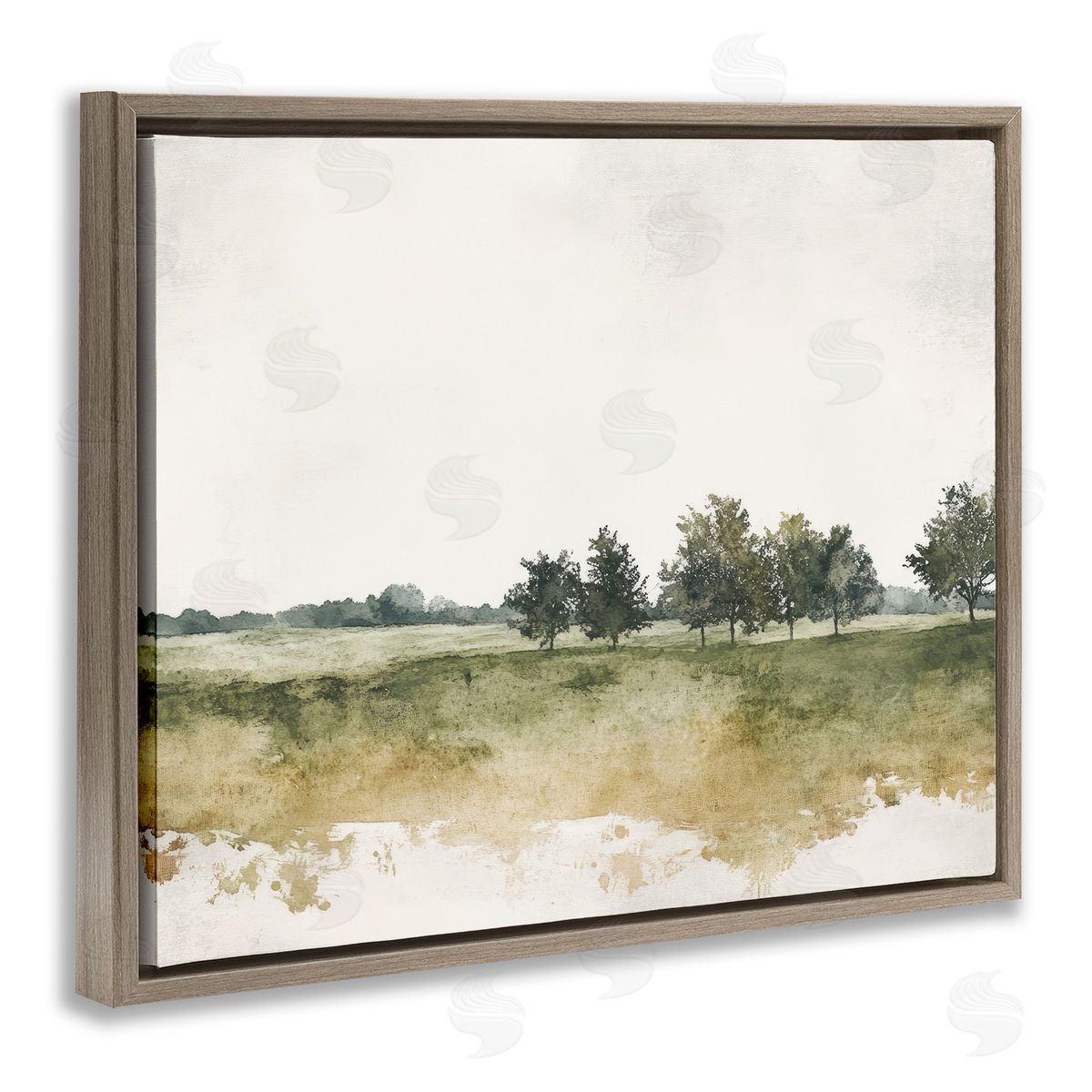 Mona Grace Earthy Still Woodland Canvas Wall Art Print