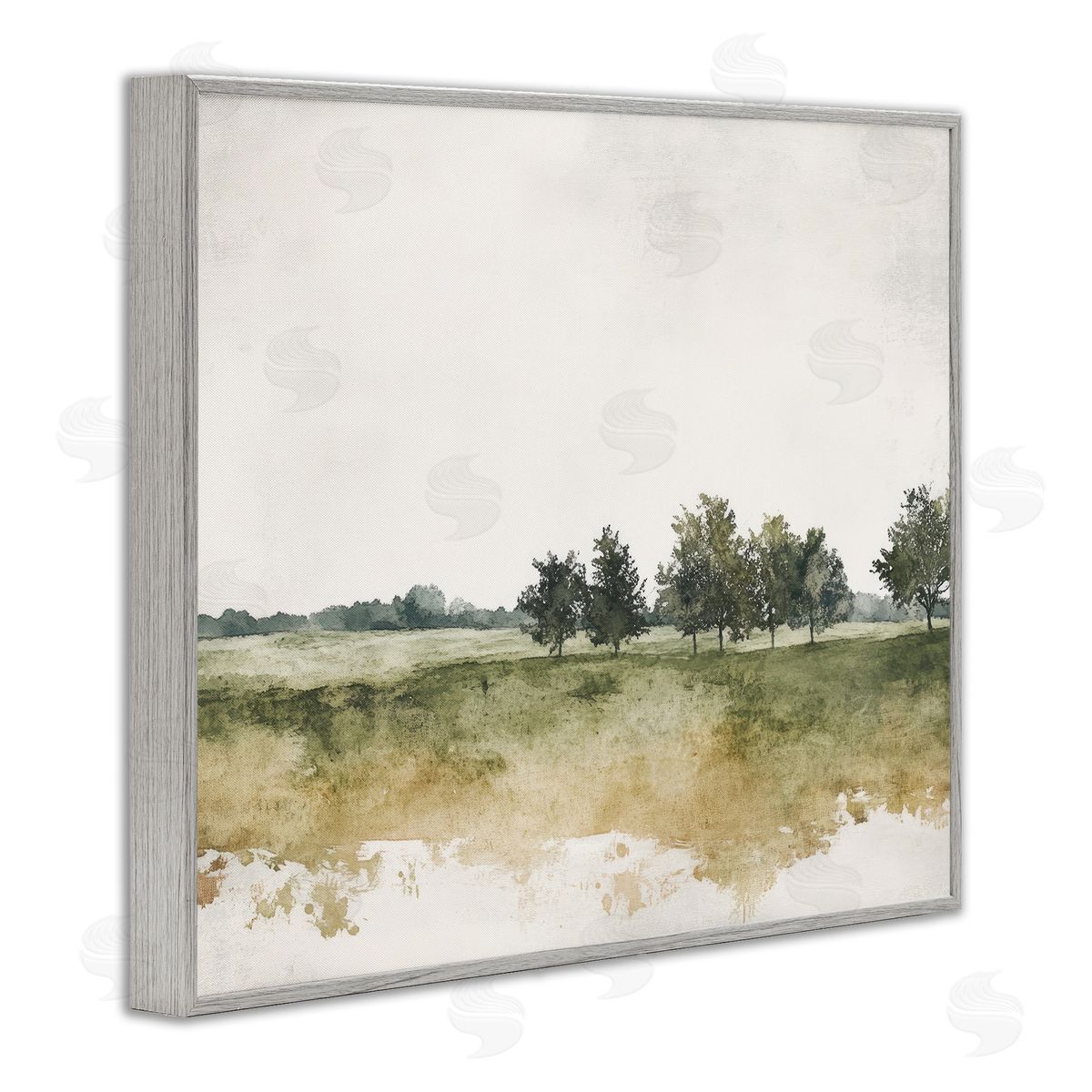 Mona Grace Earthy Still Woodland Canvas Wall Art Print