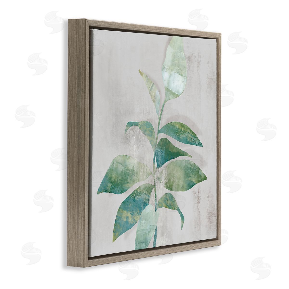 Alex Black Minimal Bloom Rustic Accent Canvas Wall Art Print