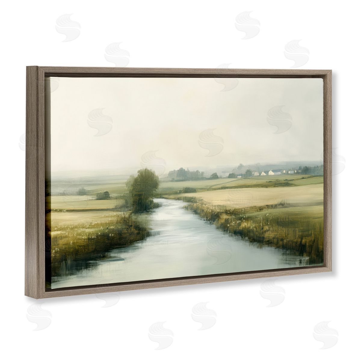Novae Mirror Of Calm Landscape Canvas Wall Art Print