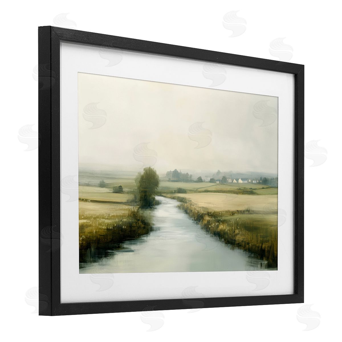 Novae Mirror Of Calm Landscape Canvas Wall Art Print