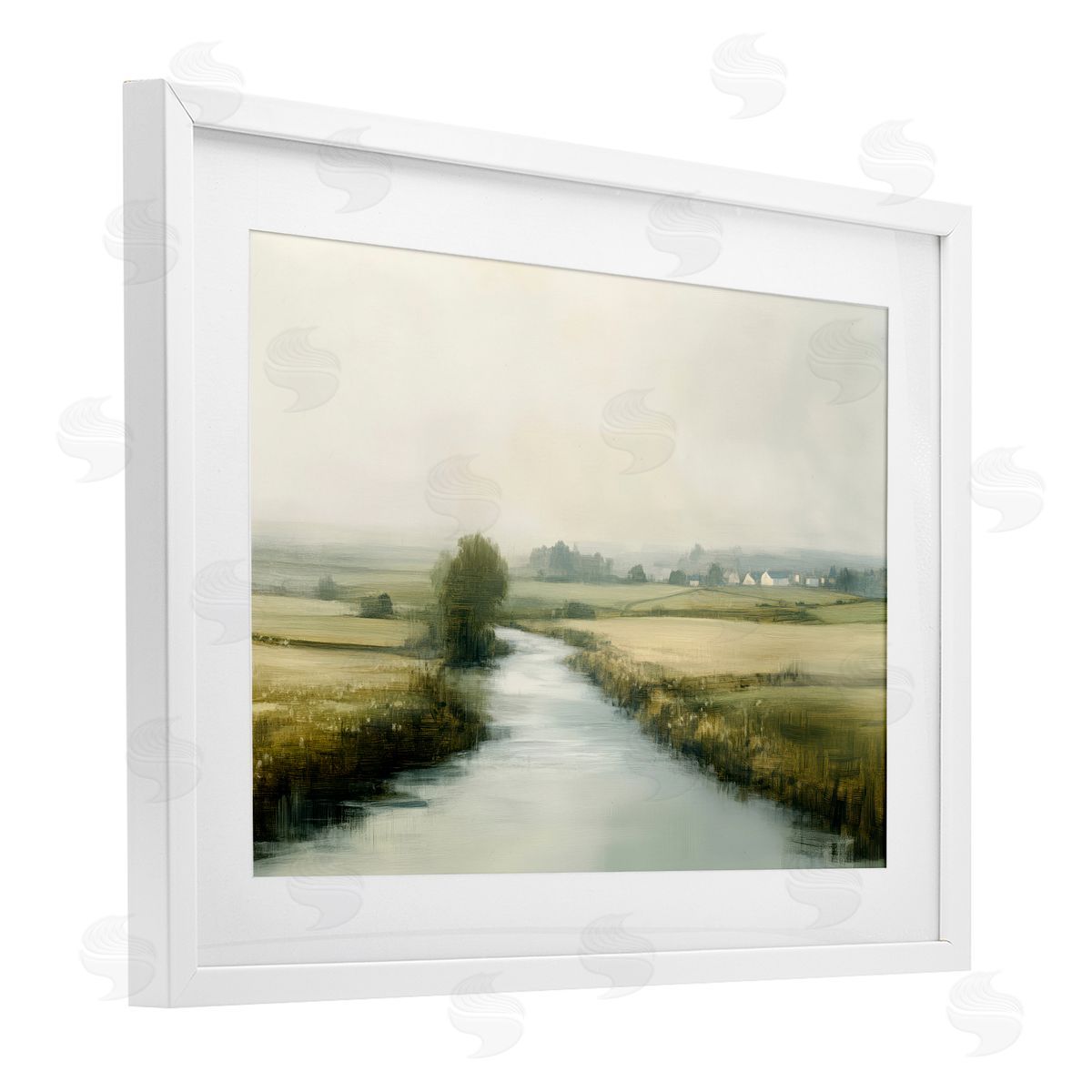 Novae Mirror Of Calm Landscape Canvas Wall Art Print