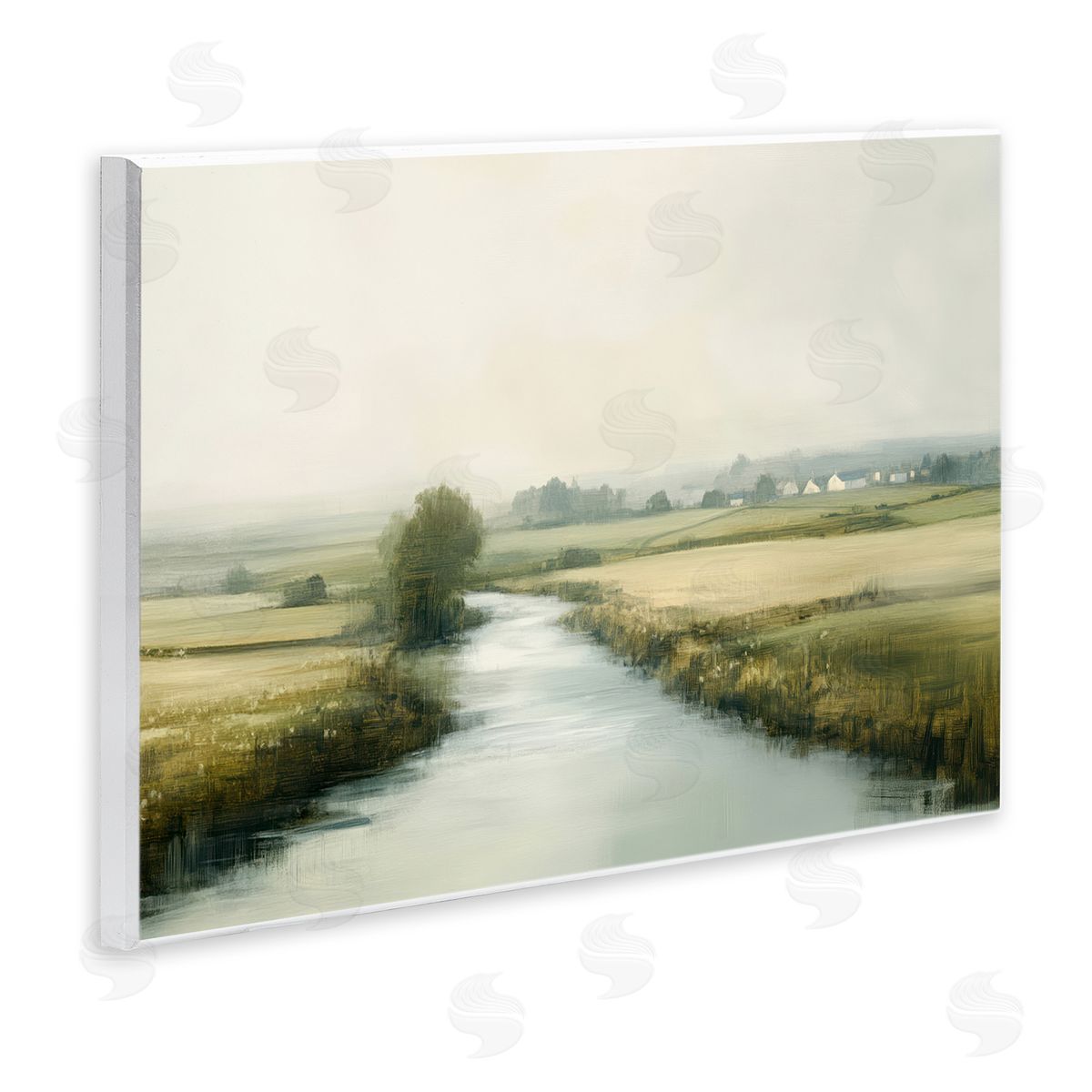 Novae Mirror Of Calm Landscape Canvas Wall Art Print