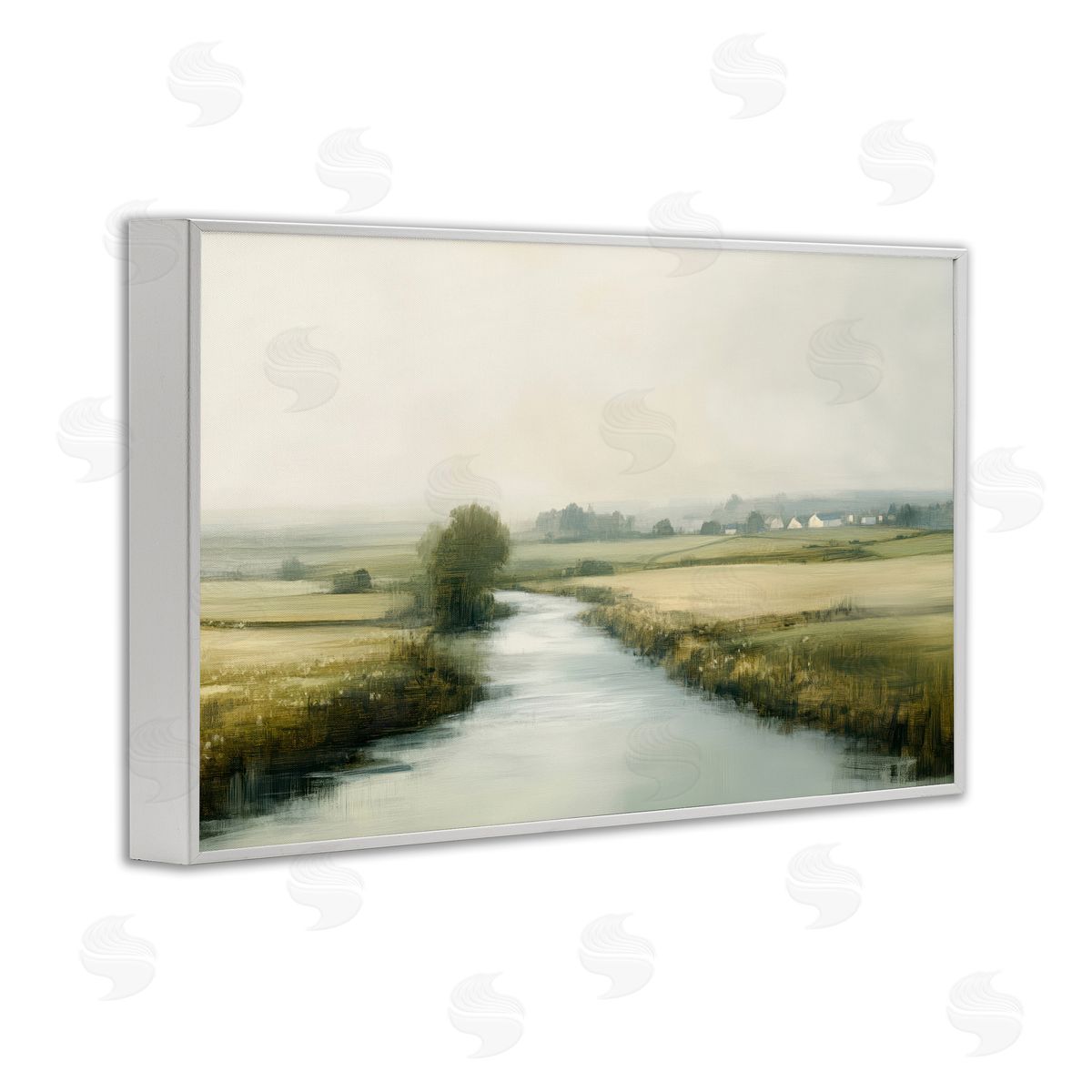 Novae Mirror Of Calm Landscape Canvas Wall Art Print