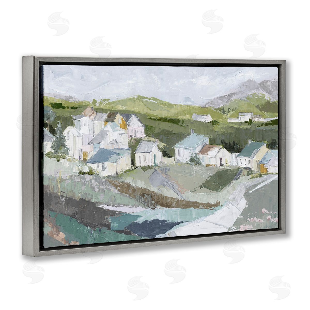 Susan Pepe Lavender Valley Cottages Canvas Wall Art Print
