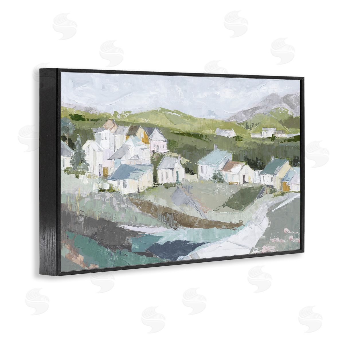 Susan Pepe Lavender Valley Cottages Canvas Wall Art Print